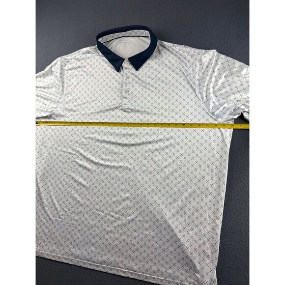Maelreg Shirt Men's 4XL White Performance Polo Golf Clubs All‎ Over Print AOP - Picture 8 of 12
